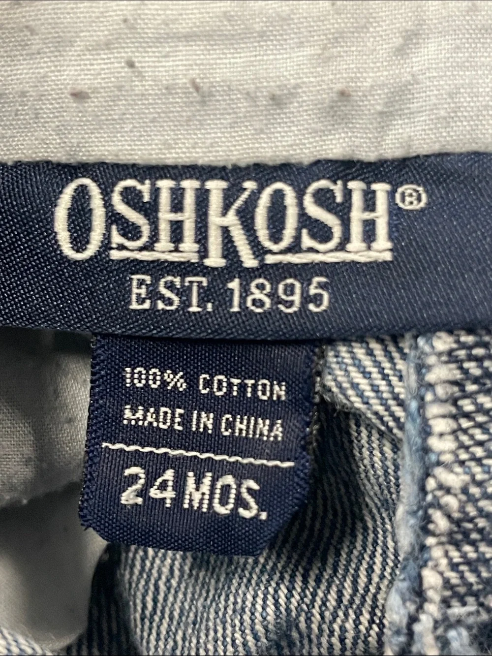 24 month OshKosh B'gosh Blue Denim Kids toddler Overalls